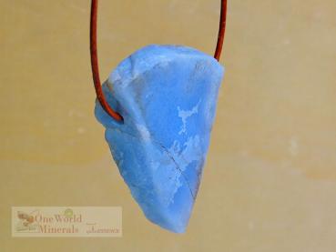 Preview: Chalcedon Schmuckanhänger - handgeschliffen,  Einzelstück